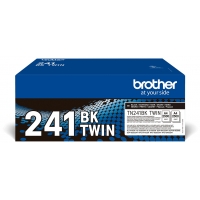 Brother TN241 Negro Pack de 2 Cartuchos de Toner Originales TN241BKTWIN