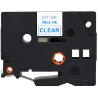 Brother TZe133 Cinta rotuladora Compatible de Etiquetas Texto azul sobre fondo transparente Ancho 12mm x 8 metros