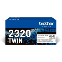 Brother TN2320 Negro Pack de 2 Cartuchos de Toner Originales TN2320TWIN