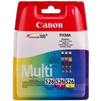 Canon CLI-526 Pack de 3 Cartuchos Originales Cian, Magenta, Amarillo 4541B009 CLI526