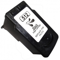 Remanufacturado Canon PG512 PG510 Negro (muestra nivel tinta) 2969B001 2970B001