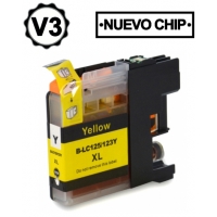 Compatible Brother LC125XL Amarillo Cartuchos de Tinta LC125XLY