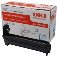 OKI C5850 C5950 MC560 Cian Tambor Original 43870023