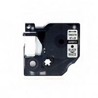 Cinta compatible Dymo D1 45013 Rotuladora negro / blanco 12mm x 7m S0720530