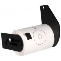 Etiquetas Compatibles Brother DK11207 Precortadas Circulares para CD DVD 58mm 100 Etiquetas