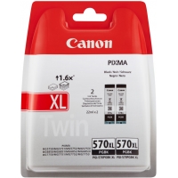 Pack de 2 Cartuchos Canon PGI-570XL Negros Originales 0318C007 PGI570XL