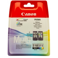 Canon PG510 Negro + CL511 Color Pack de 2 Cartuchos Originales 2970B010 CL-511