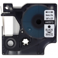 Cinta compatible Dymo D1 40913 Rotuladora negro / blanco 9mm x 7m S0720680