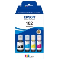 Epson 102 Pack de 4 Botellas de Tinta Originales C13T03R640