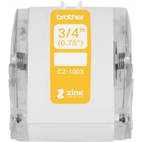Brother CZ1003 Rollo de Etiquetas Originales de Tamaño Personalizado Ancho 19mm x 5 metros Zero Ink