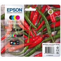 Epson 503XL 503 Pack de 4 Cartuchos Originales C13T09R94010