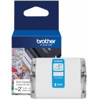 Brother CZ1005 Rollo de Etiquetas Originales de Tamaño Personalizado Ancho 50mm x 5 metros Zero Ink