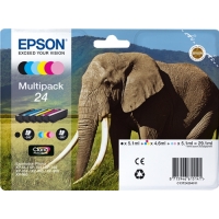 Epson T2428 (24) Pack de 6 Cartuchos Originales C13T24284011