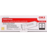 OKI C5850 C5950 MC560 Negro Toner Original 43865724