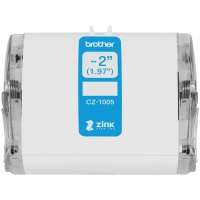 Brother CZ1005 Rollo de Etiquetas Originales de Tamaño Personalizado Ancho 50mm x 5 metros Zero Ink