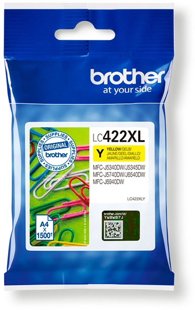 Brother LC422XL Amarillo Tinta Original LC422XLY