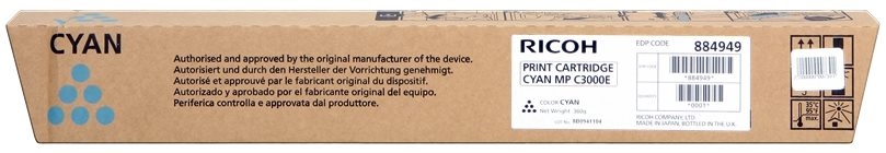 Ricoh Aficio MP-C2500 MP-C3000 Cian Toner Original 888643 888639 884949 842033