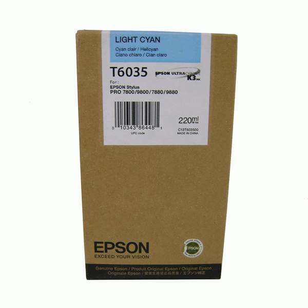 Epson T6035 Cian Light Tinta Original C13T603500