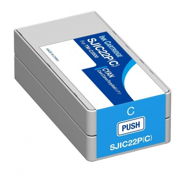Epson SJIC22P Cian Tinta Pigmentada Compatible C33S020602 SJIC22P(C)