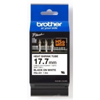Brother HSe241 Cinta Tubo Termorretractil Original de Etiquetas para Cables Texto negro sobre fondo blanco Ancho 17.7mm x 1.5 me