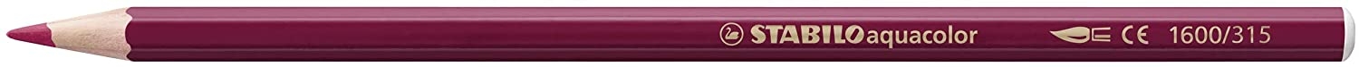 Stabilo Aquacolor Pack de 24 Lapices de Colores, Mina de 2.8mm, Acuarelable
