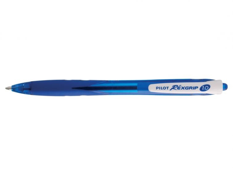 Pilot Boligrafo Retractil Rexgrip BeGreen, Punta 1mm, Trazo 0.27mm, , Grip, Azul