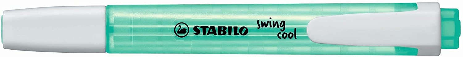Stabilo Swing Cool Marcador Fluorescente, Punta Biselada, Trazo 1-4mm, Antisecado, Turquesa