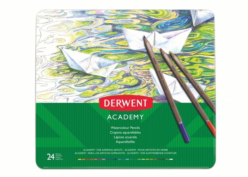 Derwent Academy Pack de 24 Lapices Acuarelables