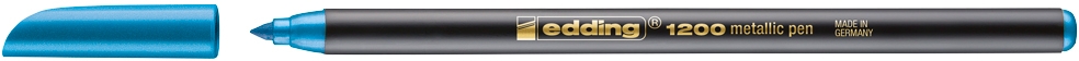 Edding 1200 Rotulador, Trazo 1mm, Azul Metalizado