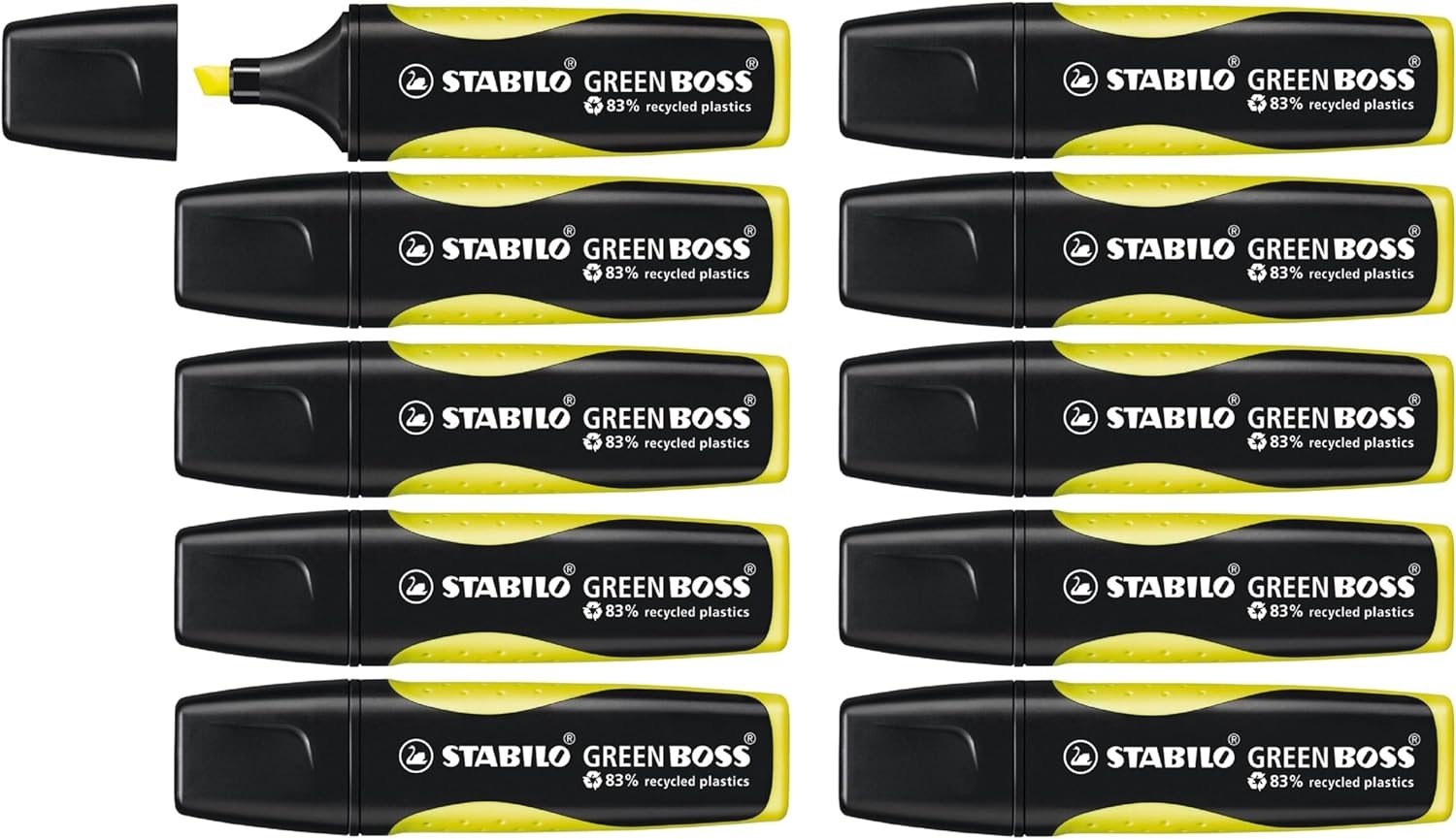 Stabilo Green Boss Marcador Fluorescente, Trazo 2-5mm, Amarillo