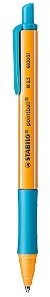 Stabilo Pointball Boligrafo Retractil, Punta de 1mm, Tinta de Aceite, Grip Turquesa