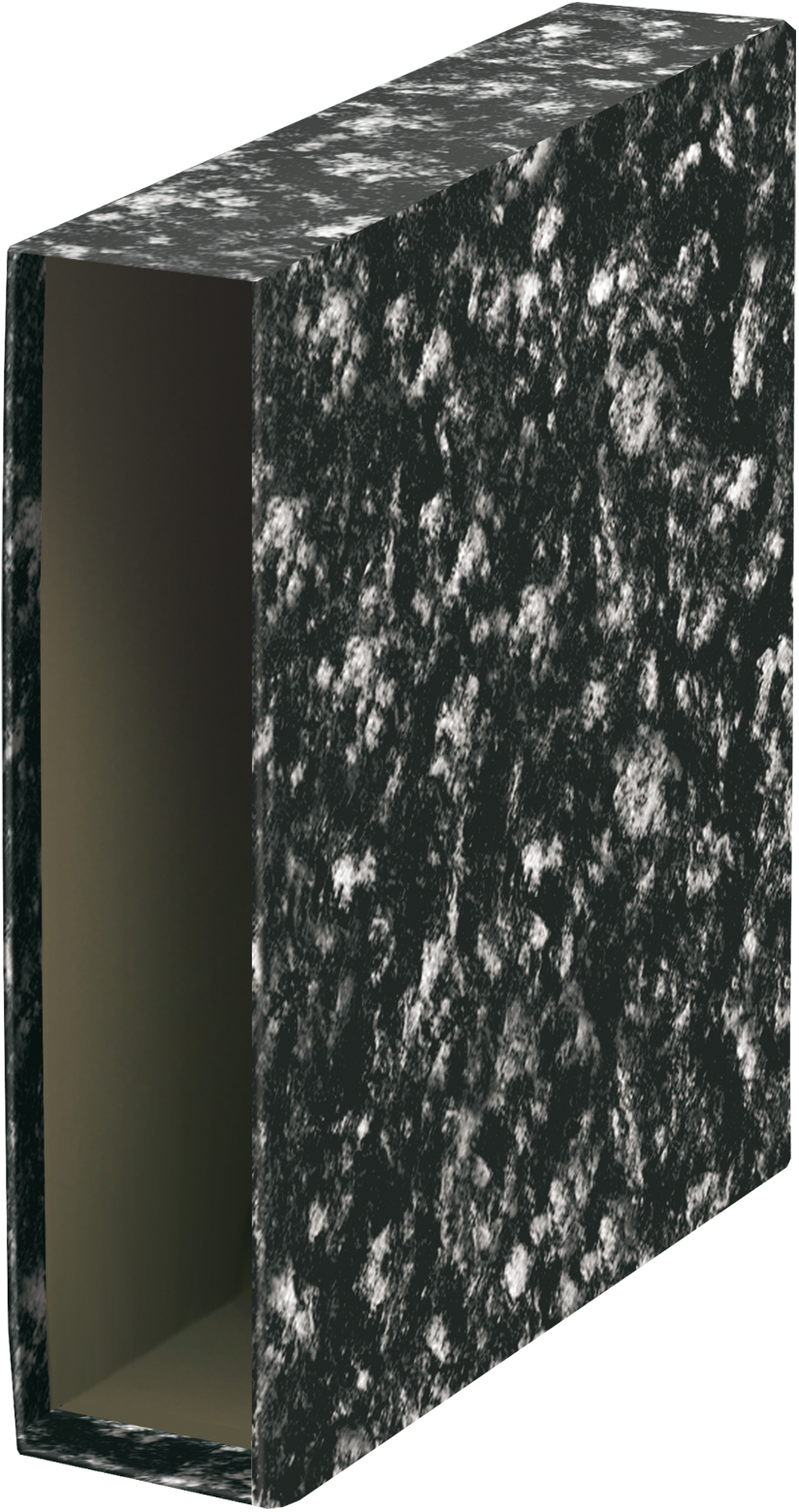 Cajetin Archivador de Palanca Folio, Negro Jaspeado