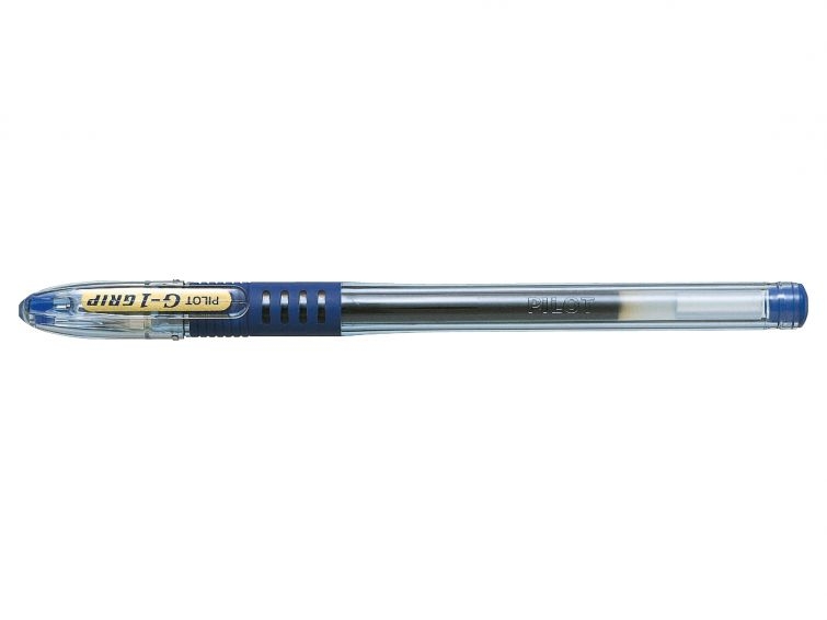 Pilot Boligrafo de Gel G1 Grip, Grip de Goma, Punta 0.5mm, Trazo 0.3mm, Azul