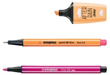Stabilo Pastellove Pack de 18 Marcadores y Rotuladores, 6 Rotuladores Premium Pen 68 Mini, 6 Rotuladores Point 88 Mini y 6 Rotu