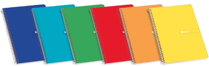 Enri Plus Cuaderno Espiral Cuarto 1 Linea 80 Hojas 60gr con Margen Cubierta Dura Colores Surtidos