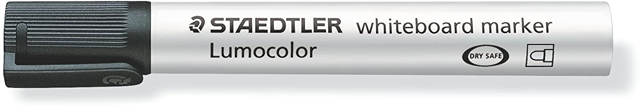 Staedtler Lumocolor 351 Rotulador para Pizarra, Trazo 2mm, Negro