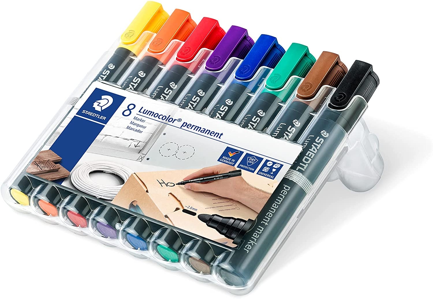 Staedtler Lumocolor 352 Pack de 8 Marcadores Permanentes