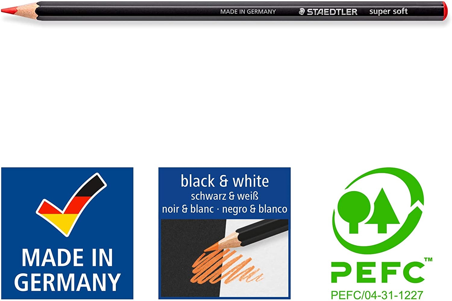 Staedtler Super Soft 149C Pack de 24 Lapices de Colores, Mina Extra Suave