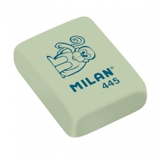 Milan 445 Pack de 6 Gomas de Borrar Rectangulares, Miga de Pan