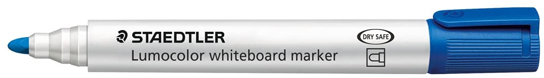 Staedtler Lumocolor 351 Rotulador para Pizarra, Trazo 2mm, Azul