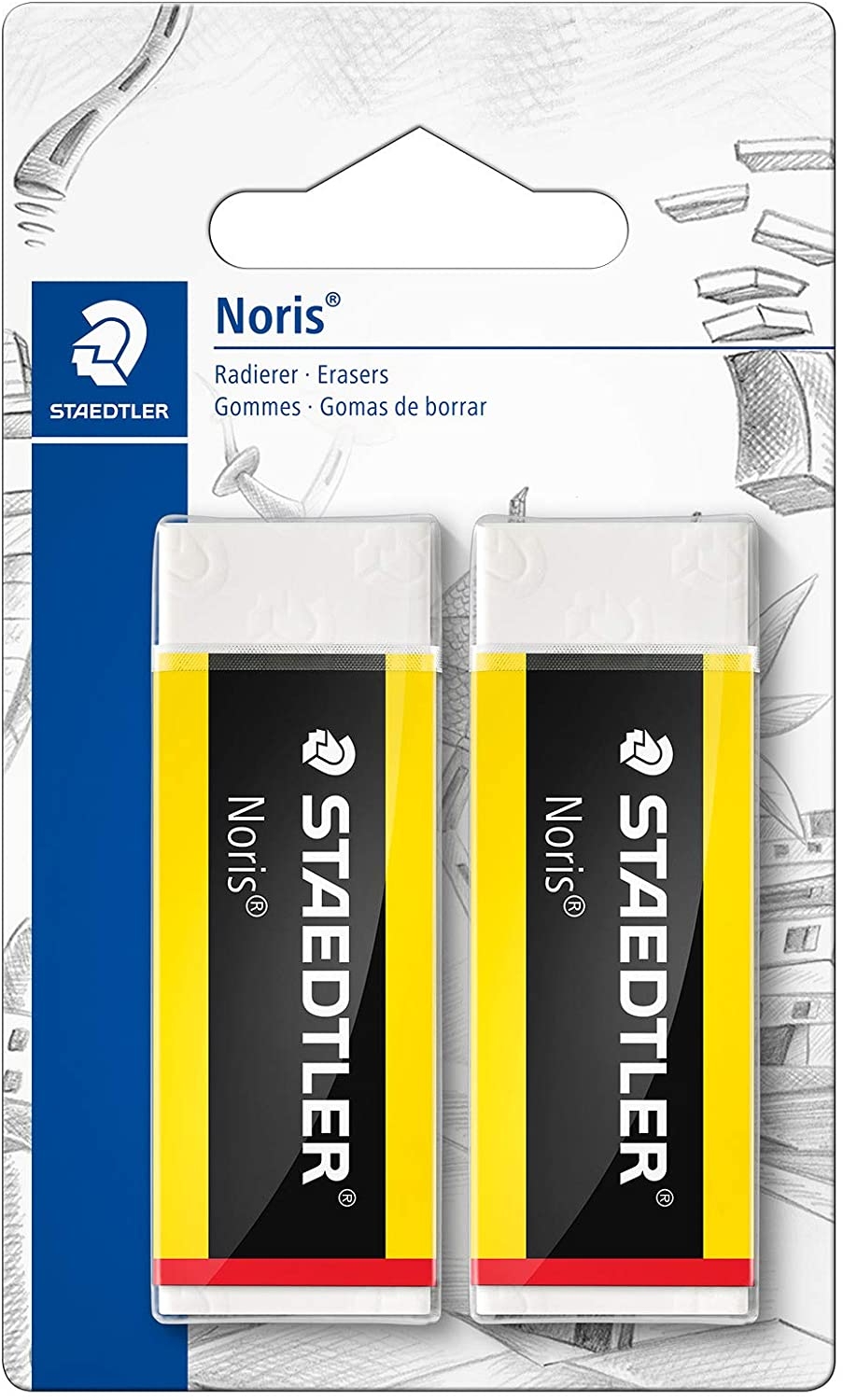 PACK 2 Gomas de borrar Staedtler Noris 526 de alta calidad