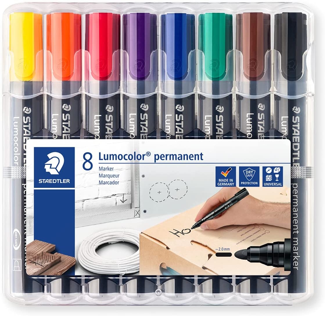 Staedtler Lumocolor 352 Pack de 8 Marcadores Permanentes