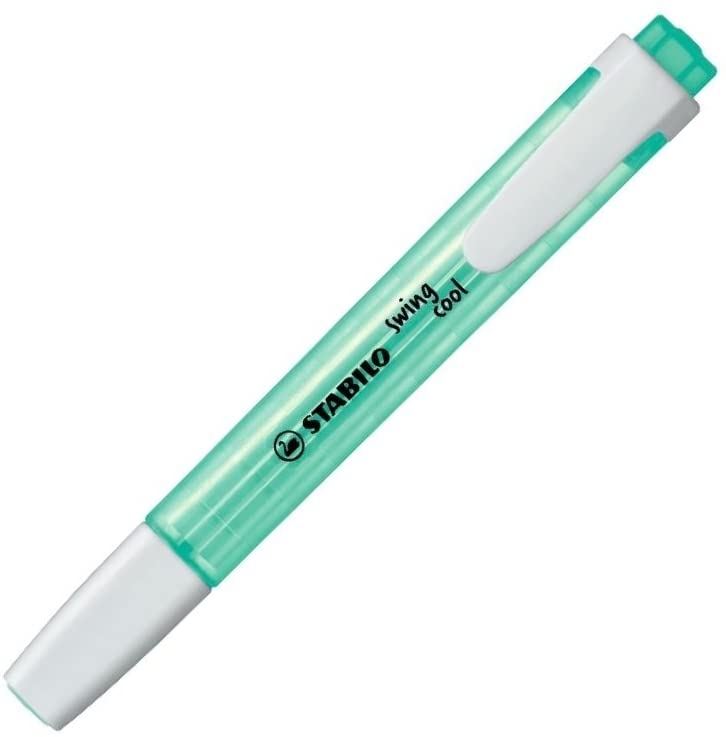 Stabilo Swing Cool Marcador Fluorescente, Punta Biselada, Trazo 1-4mm, Antisecado, Turquesa