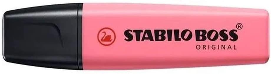 Stabilo Boss 70 Pastel Marcador Fluorescente, Trazo 2-5mm, Rosa Cerezo en Flor