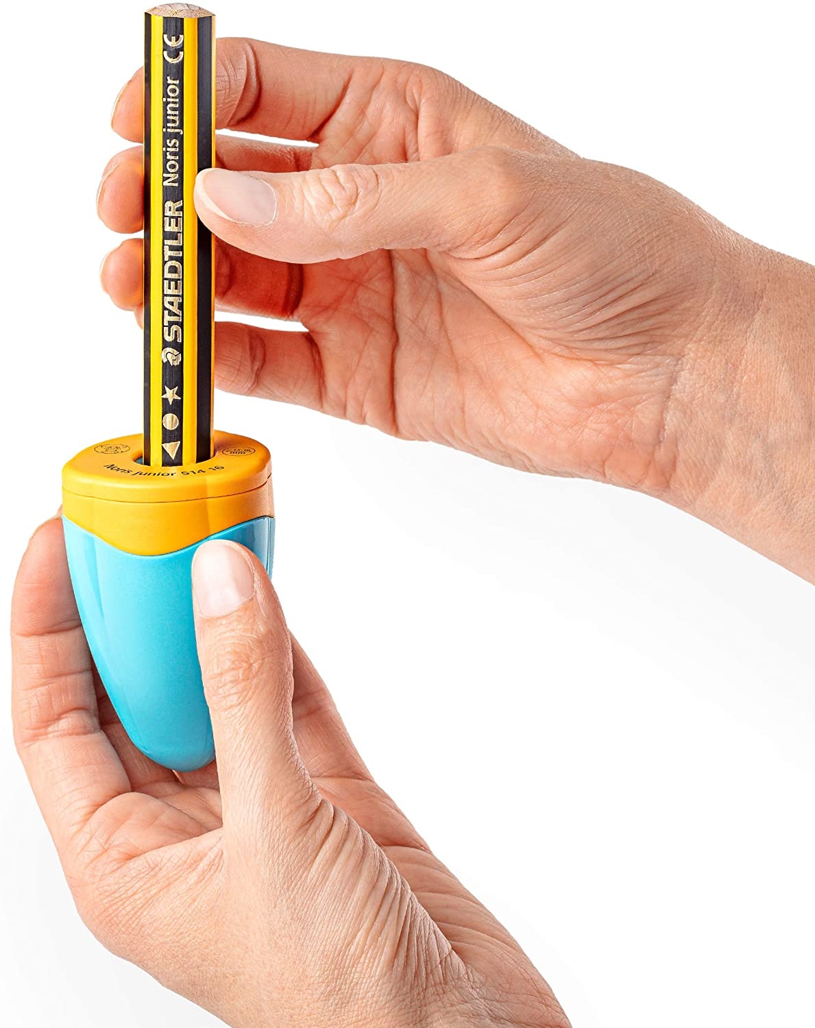 Staedtler Noris Junior 516 Sacapuntas de Plastico con Deposito para Lapices Gruesos