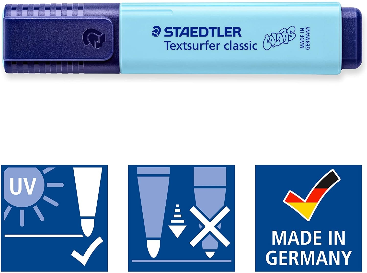 Staedtler Textsurfer Classic 364 Pack de 4 Marcadores Fluorescentes, Secado Rapido, Trazo 1-5mm, Colores Surtidos