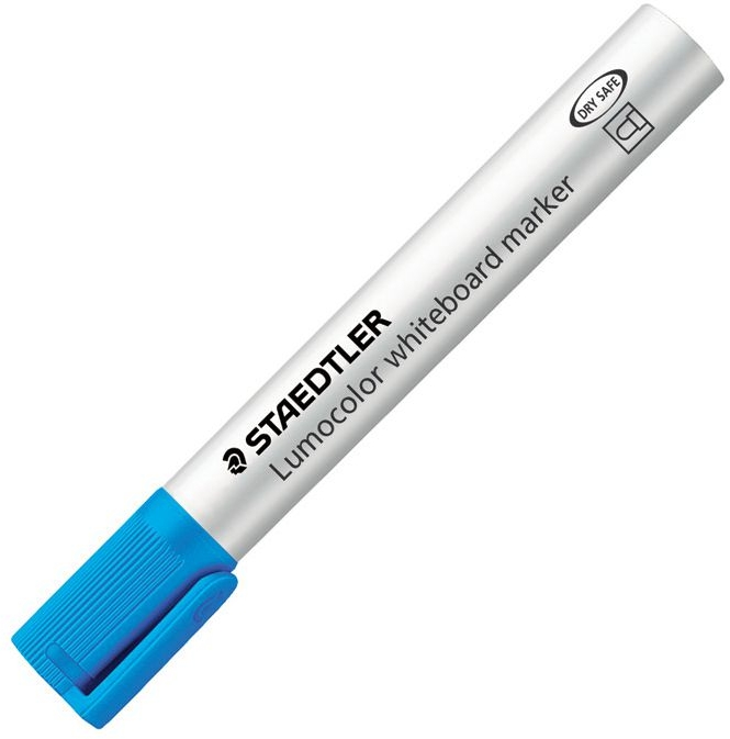 Staedtler Lumocolor 351 Rotulador para Pizarra, Trazo 2mm, Azul Claro