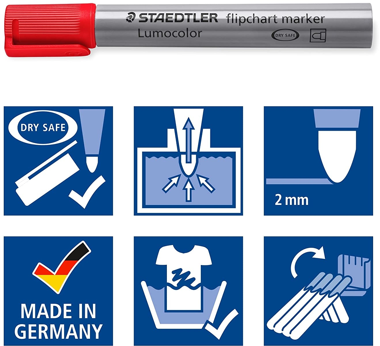 Pack de 4 Marcadores Staedtler Lumocolor Flipchart 356 Permanentes