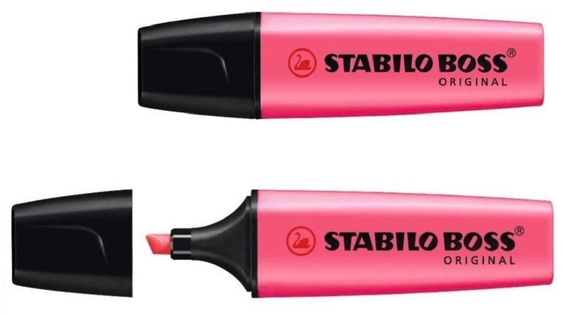 Stabilo Boss 70 Marcador Fluorescente, Trazo 2-5mm, Rosa