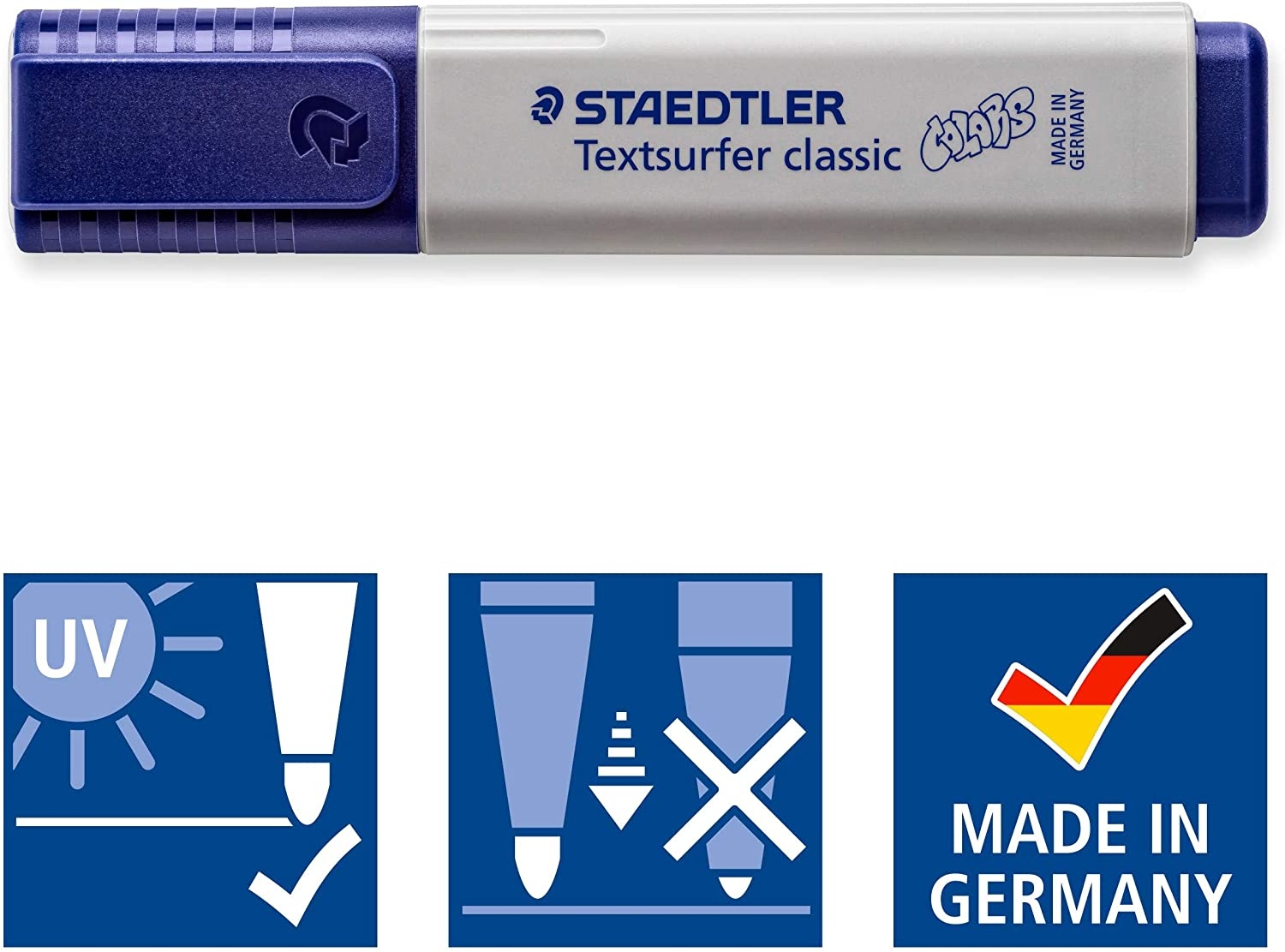 Staedtler Textsurfer Classic 364 Pack de 4 Marcadores Fluorescentes, Secado Rapido, Trazo 1-5mm, Colores Surtidos